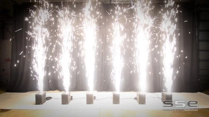 Cold Spark Fountain rental in Dallas TX