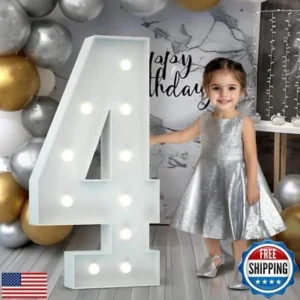 4 Feet Marquee Number 4 rental Dallas TX