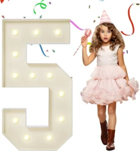 4 Feet Marquee Number 5 rental photo 2