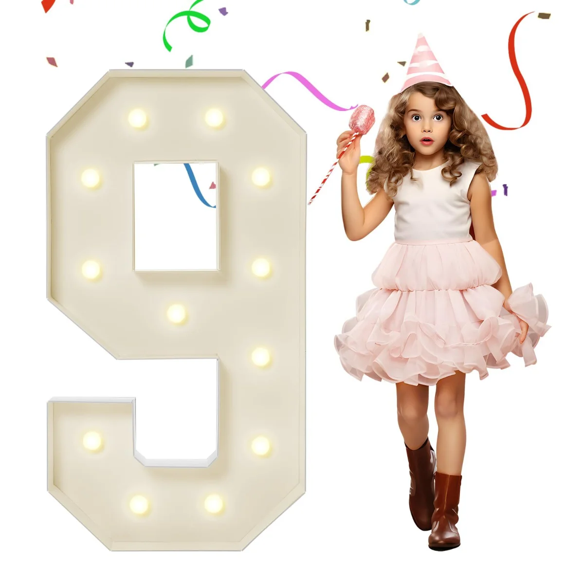 4 Feet Marquee Number 9 rental in Dallas TX