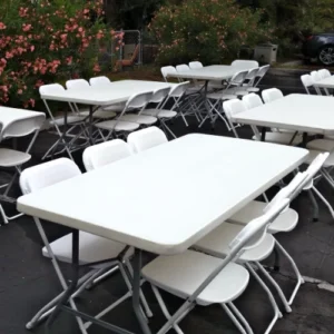 Party Table (6ft, White) rental Dallas TX