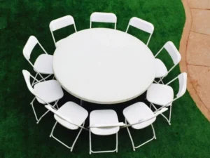 Round Party Table rental photo 1