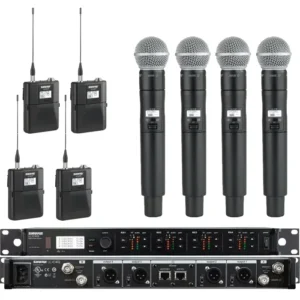 Shure Wireless Mics (ULXD Quad Mics) rental Dallas TX