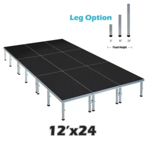 Stage 12x24 (Delivery, Setup, and Teardown) rental Dallas TX